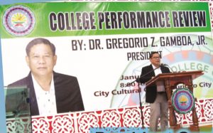 Read more about the article President Gamboa Delivers College Performance Review