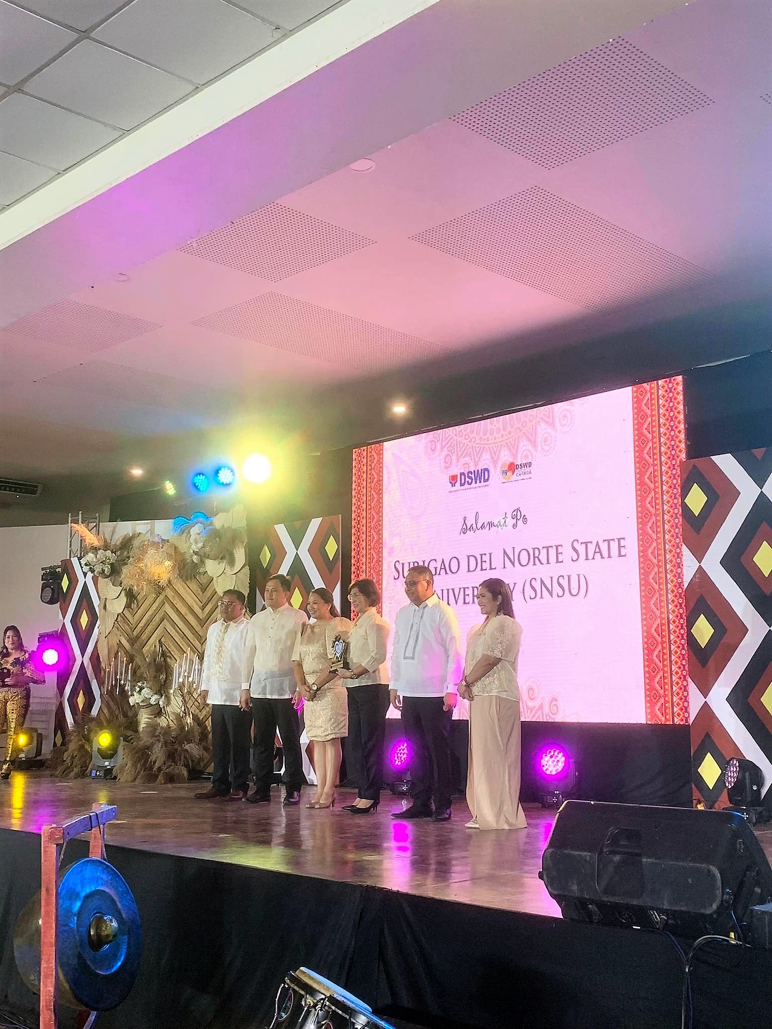 SNSU Awarded PaNata Ko sa Bayan 2022 by DSWD Caraga